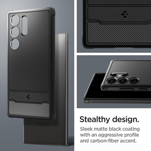 For Samsung Galaxy S24/ Plus/ Ultra Case SPIGEN Rugged Armor Slim Soft TPU Cover - Picture 6 of 29