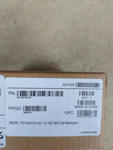 Microsemi PowerDsine 3501 Gigabit PoE Injector IEEE 802.3af PD-3501G/AC New - Picture 5 of 5
