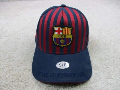 FC Barcelona Hat Cap Strap Back Blue Red Small Medium Soccer
