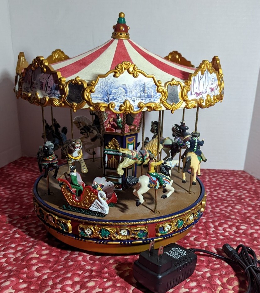 2005 Mr Christmas Gold Label THE CAROUSEL -Plays Xmas