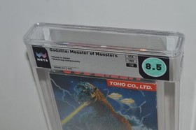 GODZILLA- MONSTER OF MONSTERS WATA GRADED 8.5 Nintendo NES -Very Good-CIB(EQM29)