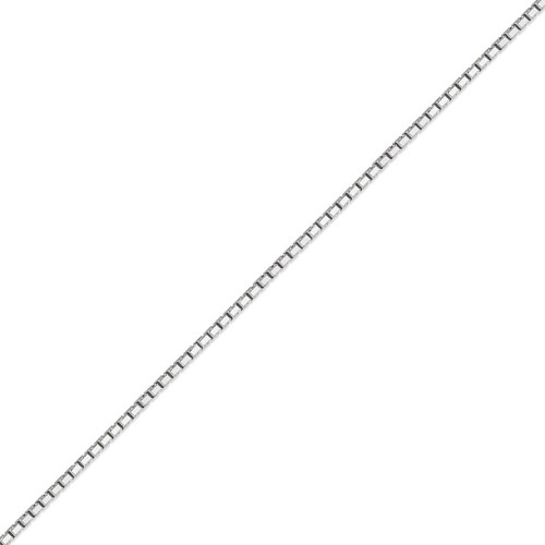 Box Chain 14K Solid White Gold 0.6-2.5mm Men Women Necklace Chain Italy 16"-30" - Picture 9 of 11