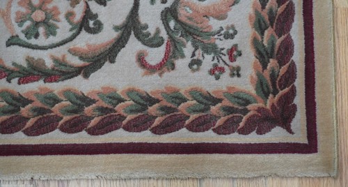 Karastan 8' x 11' Royal Court #327-1404 Pompadour Sauterne Wool Belgium Rug - Picture 16 of 19