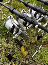 3x DAIWA CROSSCAST-X 5000 RULLI CARPA BIG PIT + 3X BOBINE ELETTRICHE BOBINE DI RICAMBIO CARP