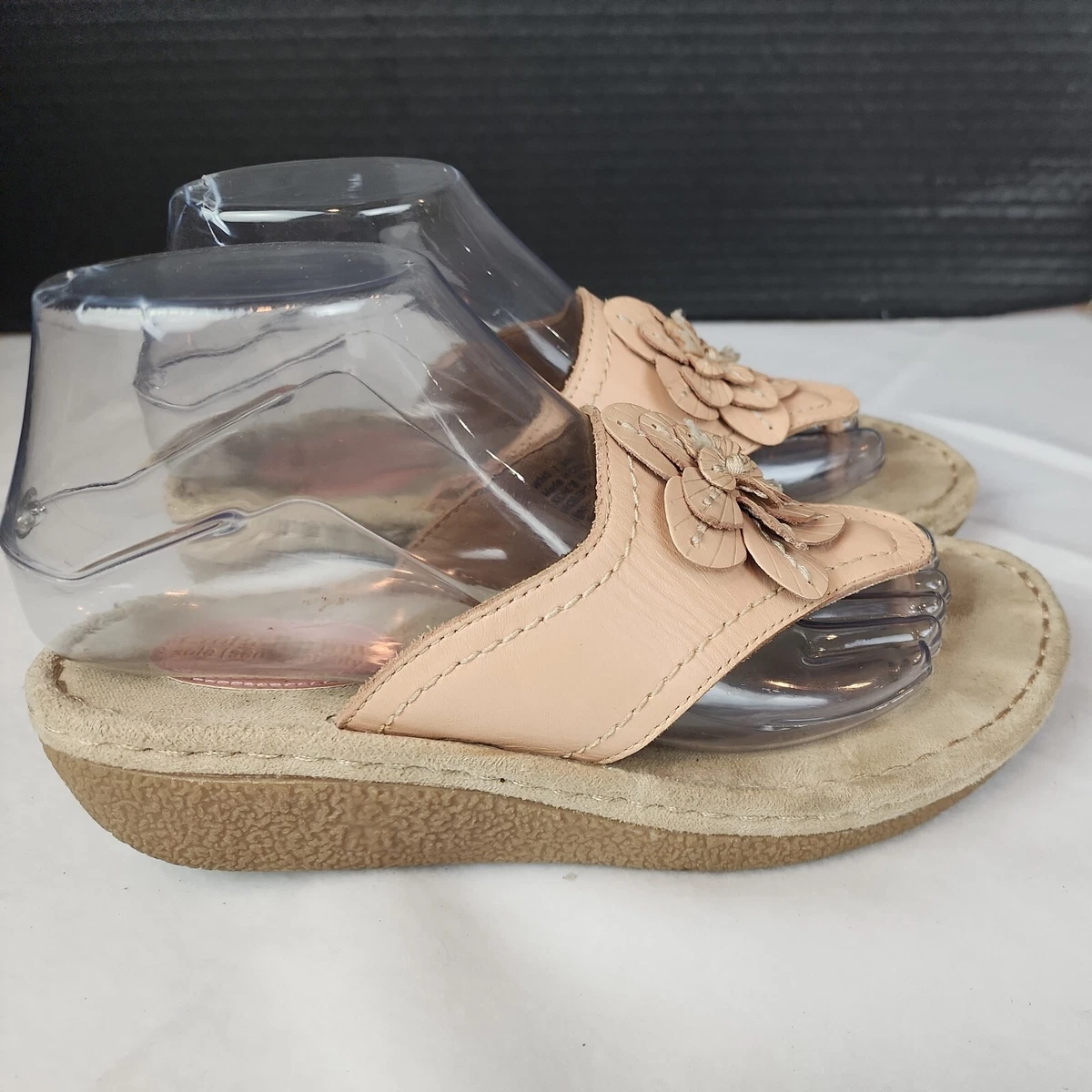 Croft Barrow Women s Sole Sensibility Roberta Floral Sandals Tan