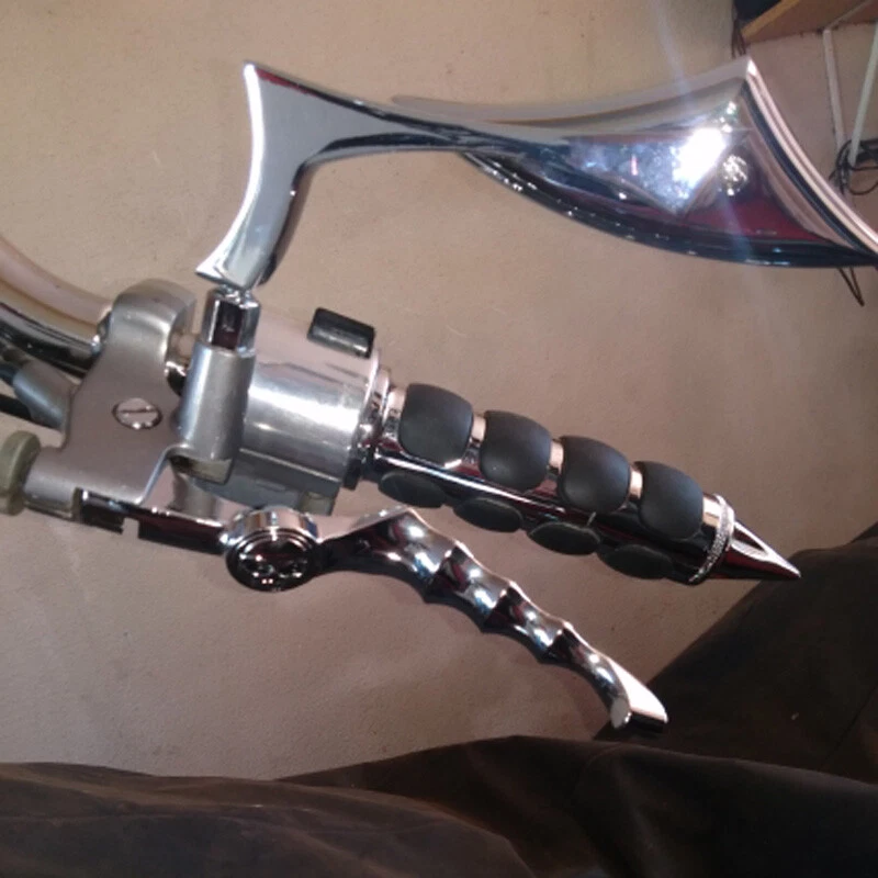 Espejos retrovisores laterales cromados para motocicleta Honda VTX1300C VTX1300S VTX1800C VTX1800R HG Foto 2 de 4