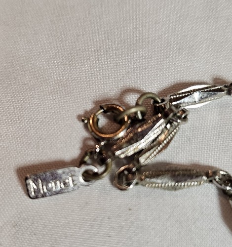 Vintage Silver Necklace Monet - Picture 2 of 2