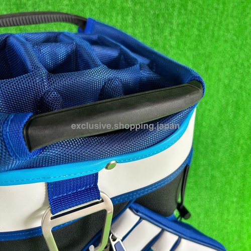 Mizuno Golf Tour Cart Bag 11 x 47in 5-way 3.8kg Men's Unisex Divider White/Blue - Picture 18 of 19