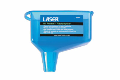 Laser 6999 Öltrichter Rechteckig – Passt Auf 1-Liter-Ölflaschen, Mit Griff & Gerilltem Auslauf