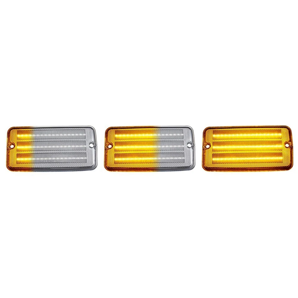 Luces de señal de giro delanteras secuenciales LED blancas DRL para Jeep Wrangler TJ 1997-2006 Foto 3 de 4
