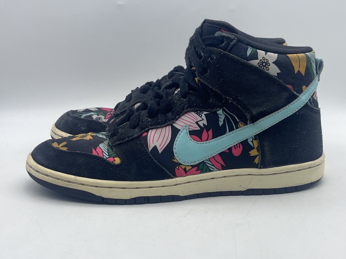 Nike Dunk High Aloha Floral Shoes 543242-009 Womens Size 8