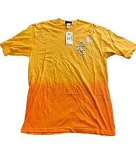 Vintage Dragon T-Shirt Men’s Large Orange  glow In The Dark Shirt Y2K NWT