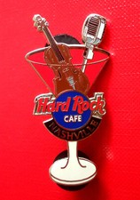 HRC Hard Rock Cafe Nashville Martini Glass Series 2002 LE500 Fidle