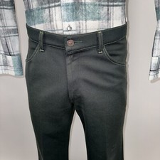 Farah Pants Flare Leg Green Vtg 60s 70s Disco Saturday Night Fever Mens 32 27