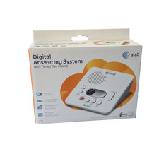 AT T Digital Answering Machine 1740 System 60 Minutes Recording Time/Date Stamp