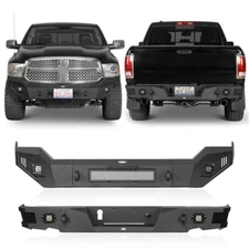 Textured Steel Front Bumper or Rear Bumper w/Led Light for Ram 1500 2013-2018