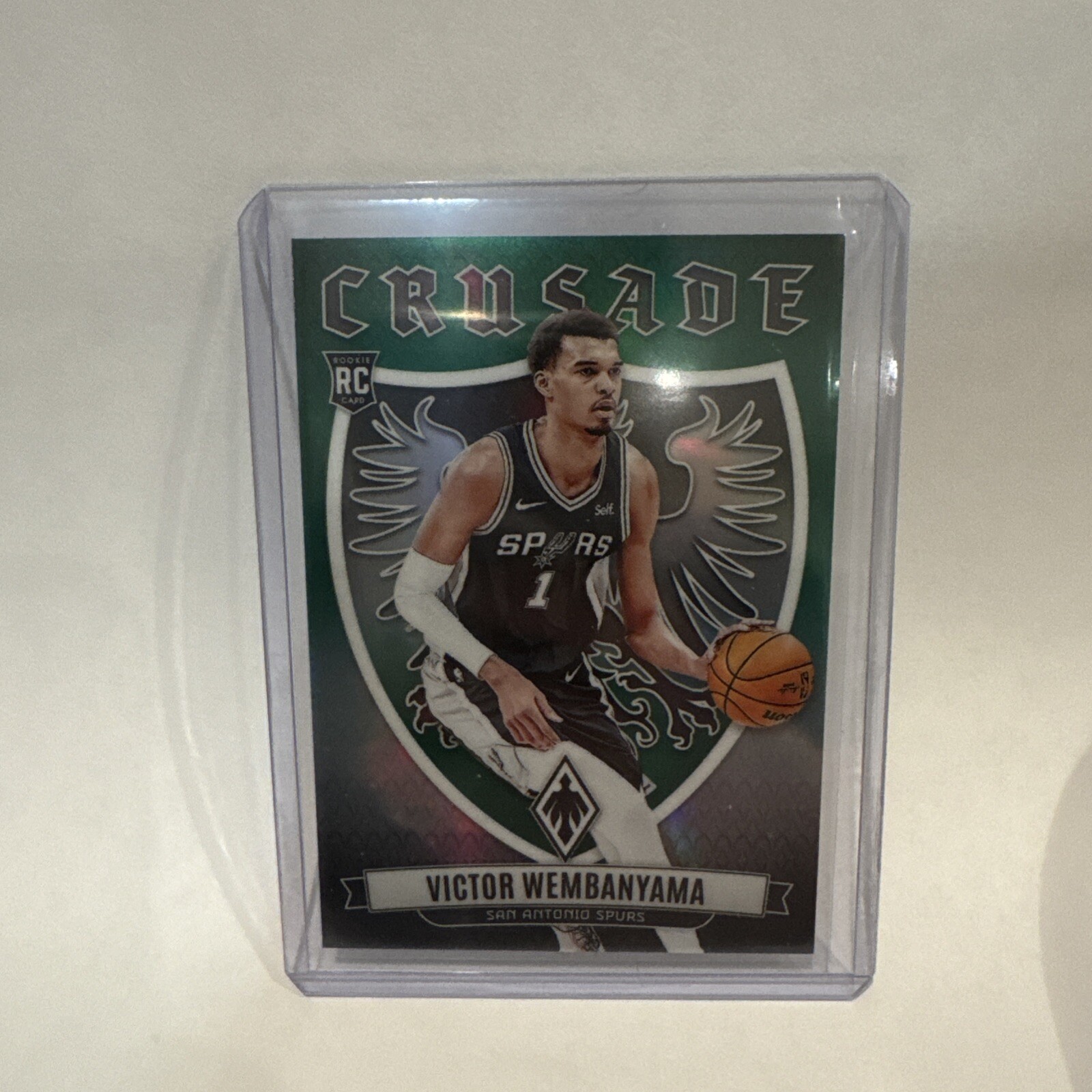 Victor Wembanyama 2023 Phoenix Crusade Green 1/5 Jersey Number SSP Rookie RC