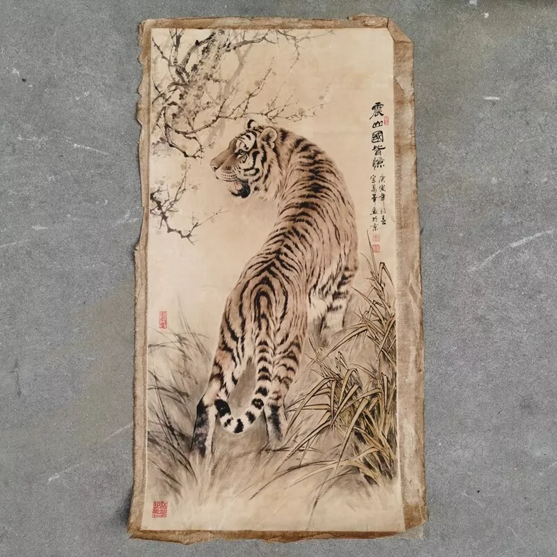 100-tiger paper-cutting scroll made to greet year of the tiger-Rednet