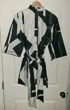 Vtg. Catherine Ogust Penthouse Gallery Mod Shift Burma Forever Dress Tie Art OS