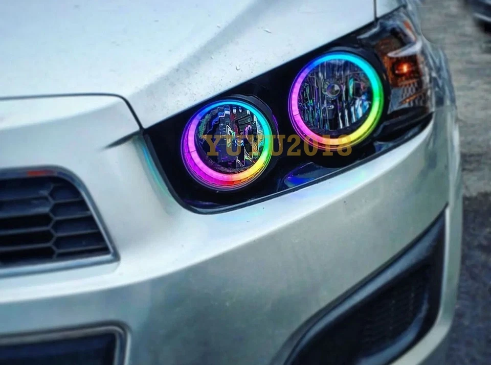 Dream color halo ring for Subaru Legacy Outback 10-14 Flow Chasing RGB DRL APP - Imagem 3 de 4