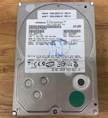Dysk twardy Hitachi Ultrastar A7K1000 1TB 3,5 (HUA721010KLA330 Dysk twardy Hitachi Ultrastar A7K1000 1TB 3,5 (HUA721010KLA330