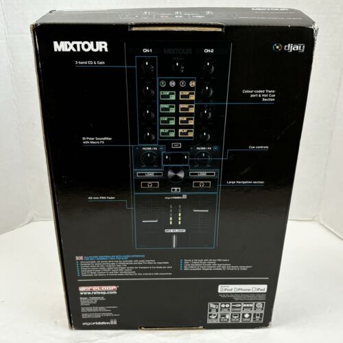 Reloop Mixtour Algoriddim DJ Controller with Audio Interface for iOS Android Mac - Picture 12 of 13