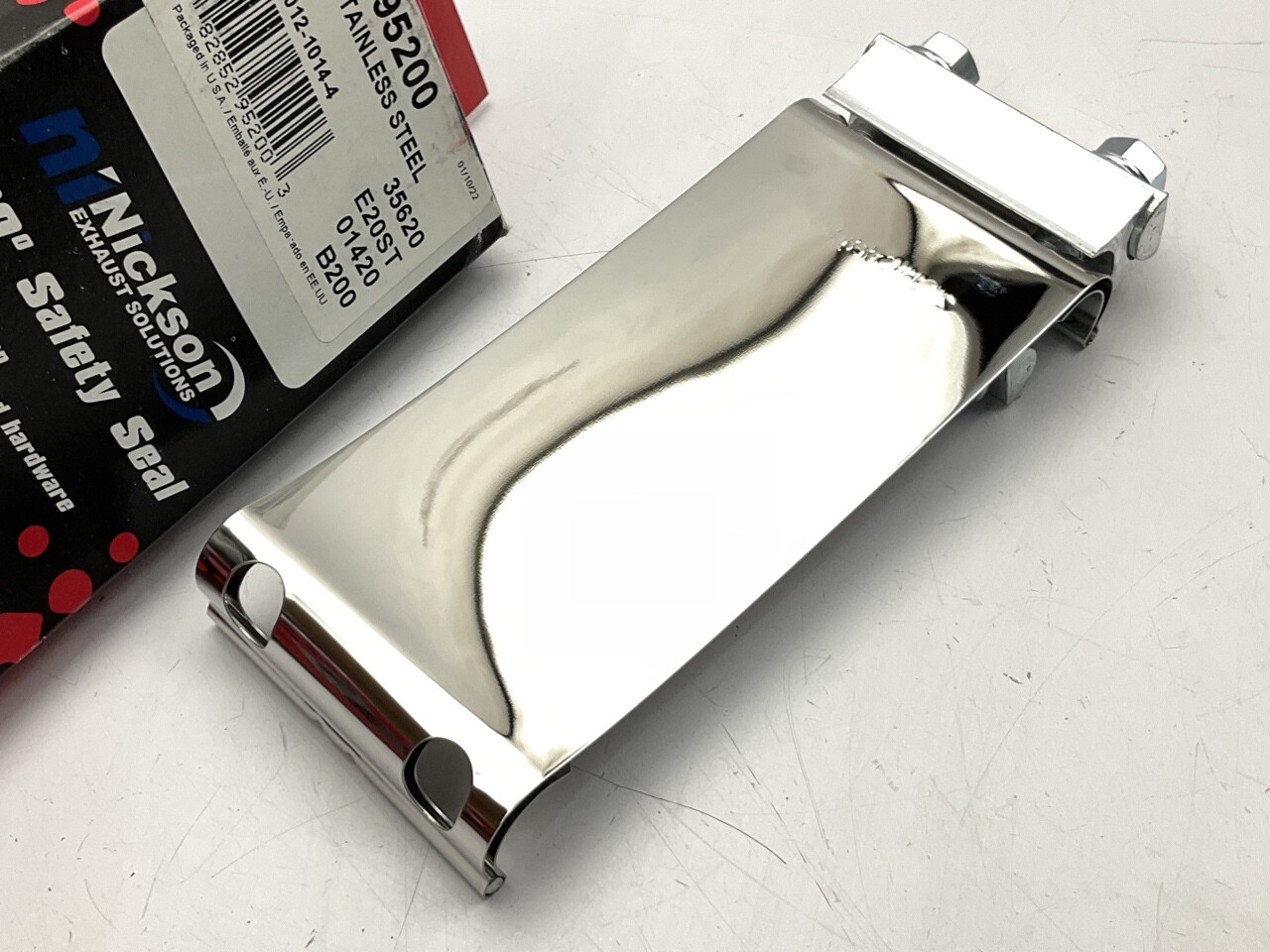 Nickson 95200 Stainless Steel 2" Flat Band Exhaust Muffler Clamp eBay