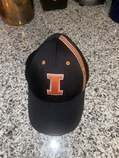 Illini Illinois Embroidery Hat Signatures Adjustable Hat Blue /Orange