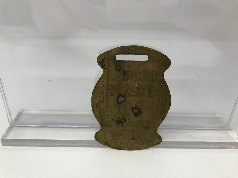 Placa de matrícula muy rara de colección - 1931 para caballo doble dray Saskatchewan Canadá Foto 2 de 2