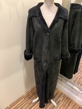 Beautiful Full Length Jane Norris Sheepskin Coat Size Medium