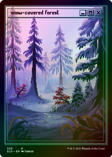 マジック：ザ・ギャザリング MTG  covered forest PSA10 1 x Snow-Covered Forest - Foil Etched - Secret Lair (329) - LP