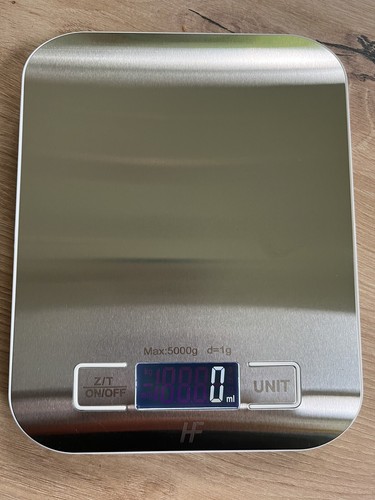 Küchenwaage digital Edelstahl LCD Anzeige 5kg 1g Messung elektronische Waage - Bild 6 von 9