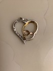 Sterling Silver 925/Gold/Rose Gold Heart With Diamond Illusions￼￼ Charm/Pendant — photo 6