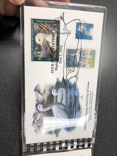 US Duck Stamp RW73 First Day Cover In Folio With Story About Don Balke 2006 - Picture 4 of 7