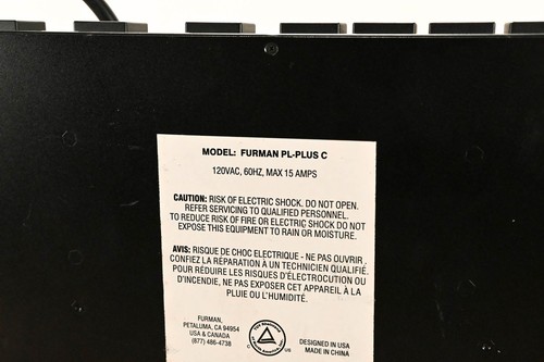 Furman PL-PLUS C 15A Power Conditioner mit Voltmeter CG01L7P - Bild 12 von 13