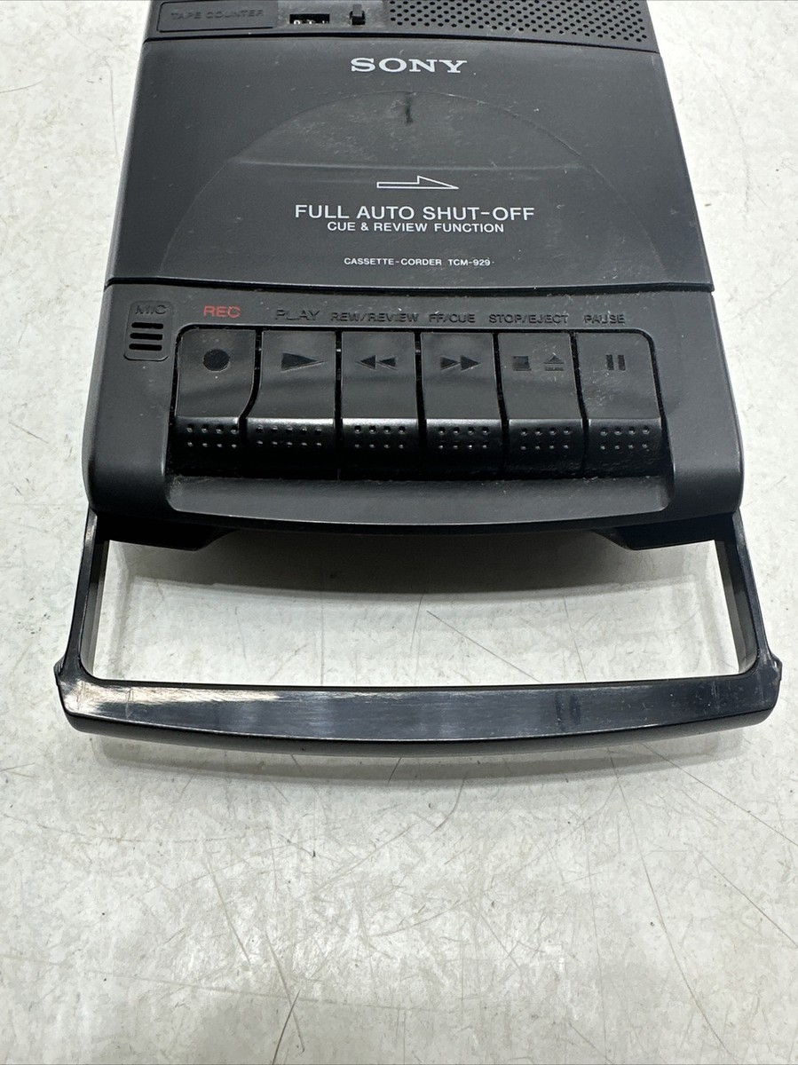 Sony TCM-929 Cassette Player Portable Tape Recorder TESTED