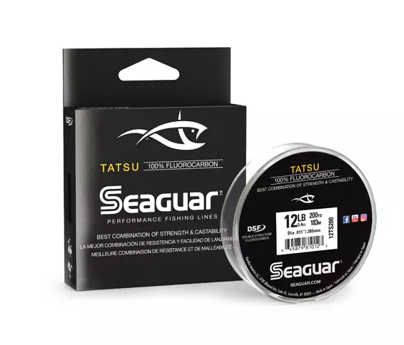 Seaguar Tatsu Freshwater Fluorocarbon Fishing Line - 200 Yards - Select Lb  Test