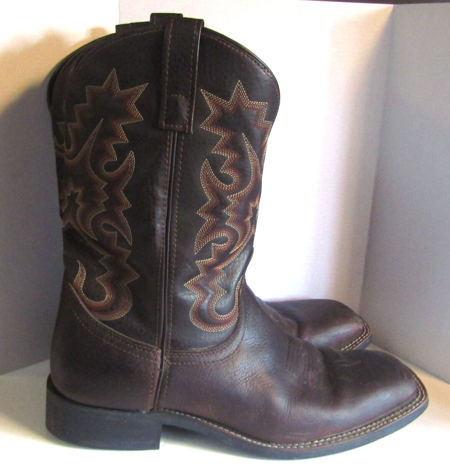 Bottes De Cowboy Laredo 12628 – Homme – Taille 9D – Rouge Cerise (simili Cuir)