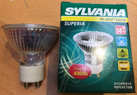 Sylvania Halogenlampe Hi-Spot ESD50 230V 50W GZ10 50° Warm White Dimmbar Lampe