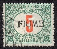 ✔️ SCARCE ! FIUME 1918 Segnatasse 6/V SEULS DEUX EXEMPLAIRES D'OCCASION SONT ...