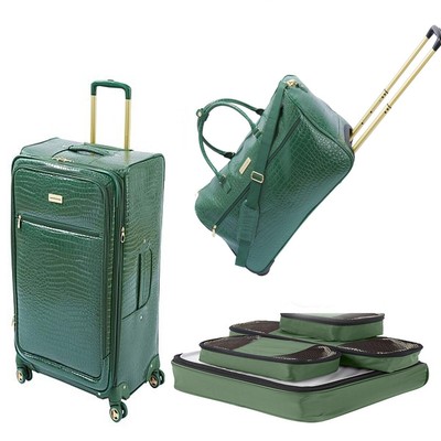 Croco Embossed Luggage Samantha Brown Croco Luggage Set Samantha