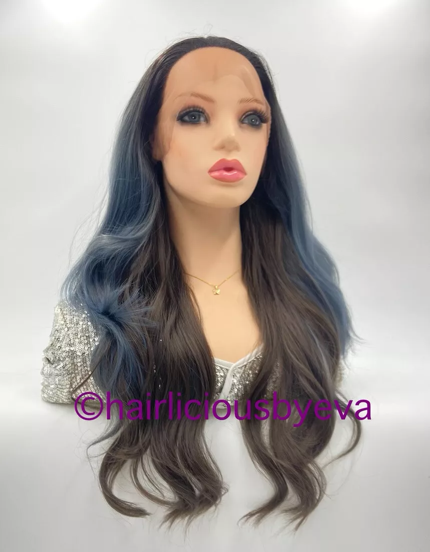 Long Layered Hair(Sky Blue)