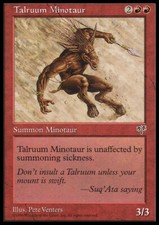 Magic the Gathering MTG Talruum Minotaur (196) Mirage   LP