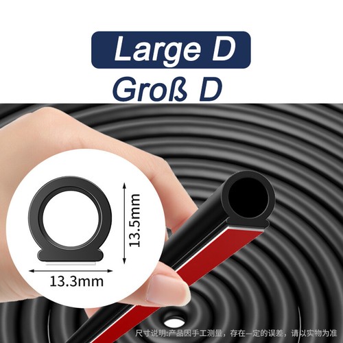 2 Meter x Kfz Gummidichtung selbstklebend Moosgummi Türdichtung Hubdach Dichtung - Bild 6 von 13