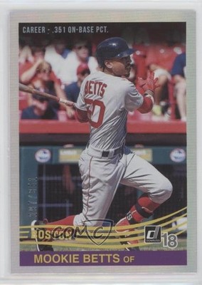 2018 Panini Donruss Retro 1984 Stat Line Season /166 Mookie Betts #226 o7m