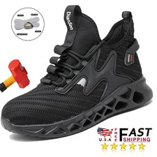 Indestructible Safety Work Shoes Steel Toe Breathable Work Boots Mens' Sneakers