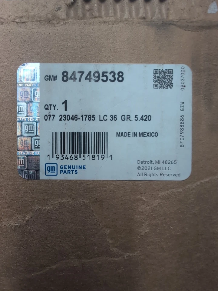 Nuevo eje trasero izquierdo GM OEM Chevy Equinox GMC Terrain 2018-2022 84749538 Foto 2 de 4