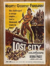 Journey To The Lost City 1960 Original 27x41" US One Sheet MoviePoster Rare