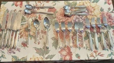 69 Pieces Of Community Plate Silver Plated Flatware Adam Pattern
