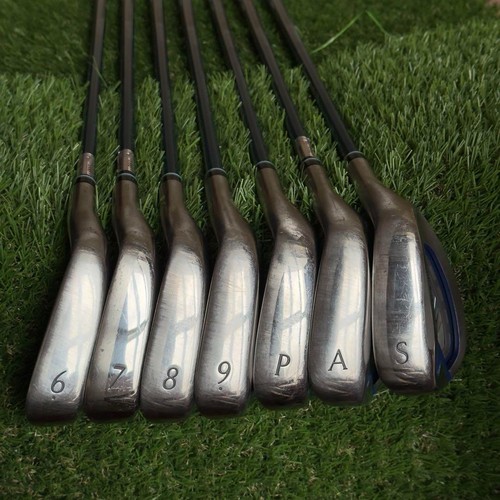 Ladies DUNLOP XXIO 12 Blue Iron set of 7 6-SW Graphite MP1200 Flex L RH USED - Picture 3 of 16